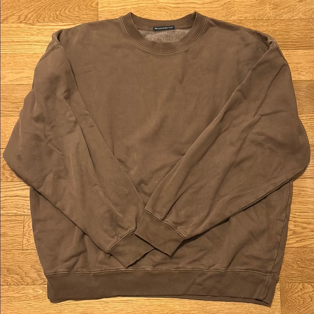 Brown Oversized Crewneck